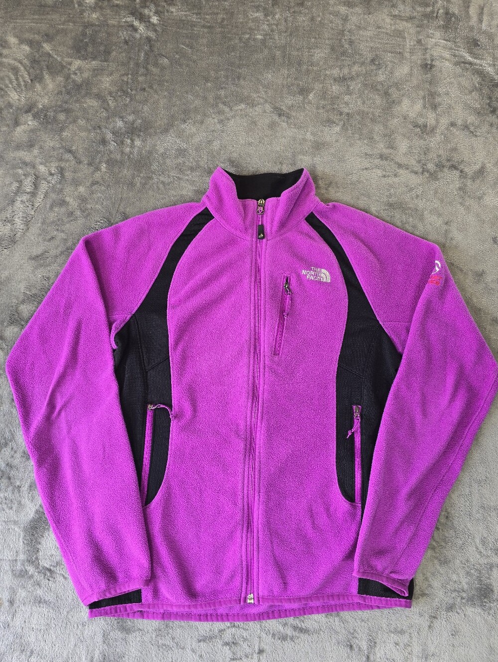 Vintage Y2K The North Face Summit Series Full Zip Fleece Sweater Size Small Pink